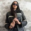 Женские куртки Clinkly 2023, кожаные осенние модные мотобайкерские пальто из искусственной кожи для женщин, винтажная уличная одежда Y2k, повседневная верхняя одежда на молнии