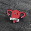 Pins Brooches Feminism Hurray Cartoon Cuterus Uterus Enamel Pins Badge Lapel Pin Accessories Girl Power Women' Rights Femi263h