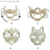 Maski imprezowe 3D Bone Skull Halloween Maski Straszna maska ​​cosplay maskarada karnawałowa impreza rekwizytów Ropayplay Animal Mask dla dorosłych dzieci Q231009