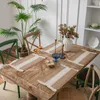 テーブルナプキン1PCS手織りロープダイニングタッセル幾何学的ストライプ装飾テーブルウェアマットホームパーティーホリデーボウルカップテーブルクロス