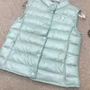 Kids Wit ganzendons vest Minimalistische effen kleur mouwloze Jas voor baby Maat 100-170 CM herfst kinderen Vest Oct05
