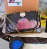 Multi Pochette Crossbody torebka na ramię moda dynia torba dla kobiet luksurys Makeup Messenger torebki