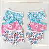 Panties Panties 3 Pcs/Lot Kids For Girls Cotton Cute Underwear Baby Pink Briefs Toddler Funny Shorts Boxers Underpants Children Clothi Dhkkw