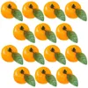 Decorative Flowers 50 Pcs Realistic Fruit Ornaments Po Props Artificial Model Toy Lifelike Orange Fake Tangerine Cabinet Decor Shape