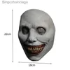Themakostuum Halloween Terror Latex Masker Gelukkig Exorcist Masker Glimlach Witte Ogen Demon Hoofddeksel Halloween Party plies COS Kom DressingL231005