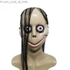 Party Maskers Goedkope Horrible Halloween Masker Mannen Vrouwen Lang Haar PVC Maskers Volwassen Cosplay Kostuum Ghost House Cosplay Q231009