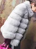 Casaco de imitação de pele feminina lanmrem cor sólida mangas compridas jaquetas falsas moda 2023 outono e inverno 21808