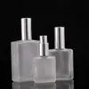 30/50/100ml vazio recarregável garrafa de perfume viajante spray de vidro atomizador transparente fosco garrafa de perfume f2287 muxee