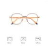 Lunettes de soleil Mode Rétro Grand Polygon Fullrim Métal Cadre Anti Blu Light Ultralight Lunettes de Lecture Moderne Hommes Femmes 1.0 1.5 2.0 2.5