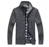 Pulls pour hommes Automne Hommes Pull Manteau Fausse Fourrure Laine Pull Vestes Hommes Zipper Tricoté Épais Manteau Chaud Tricots Occasionnels Cardigan 231007