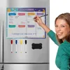 冷蔵庫マグネットキッズマグネティックソフトホワイトボード冷蔵庫のマグネットステッカーカレンダーライティングティーチングウィークプランナー白い図面A3サイズ231007