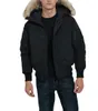 Winter outdoor vrijetijdssport donsjassen witte eend winddicht parker lange leren kraag cap warm echt wolvenbont stijlvolle klassieke avonturenjas designer jas