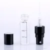 2ml 3ml 5ml 10mlクリアガラススプレーボトルポータブル香水アトマイザーミニサンプル試験チューブボトル薄いガラスバイアルF568 GMPU