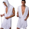 Men's Sleepwear 1pcs men robes bathrobe plus size Manview robe for man mens sexy male kimono silk sleepwear302L