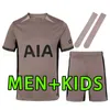 Full Set Spurs 23 24 S-4XL Soccer Jerseys Kane Son Perisic Kulusevski Tottenham Hojbjerg 2023 2024 Lucas Llors Tredje fotbollströja Bryan Bergwijn målvakt Män barn