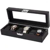 Watch Boxes 3/5/6/10/12 Slots Organizer Box Storage For Travel Watches Carbon Fiber Display Multi-Purpose