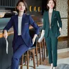 Kvinnors tvådelade byxor High-End Business Suit Spring and Autumn Temperament Style Formal Wear Manager Work Clothes High-klass