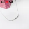 Pendentif Colliers DJMAX Full Diamond Collier Bracelet pour femmes Original 925 Sterling Silver Lady's Diamond Clavicule Chaîne 231005