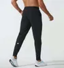 LL Męskie Jogger długie spodnie sport Sport Yoga Strój Szybki suchy sznurka do siłowni Kieszenie dresowe spodnie spodnie męskie mens swobodne elastyczne fitness Nowy styl