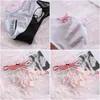 Panties Panties 3Pcs Girls Mesh Thong Young Girl G Strings Lingerie Femme Breathable Underwear For Female Pantys Print Baby, Kids Mate Dhd1Q