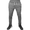 Men's Pants 2023 Clothing Sports Mid Waist Elastic Drawstring School Autumn Casual Harem Solid Color Slim Trousers