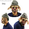 Party Masks Nun Latex Mask med Headscarf Crucifix Terror Face Masks Scary Cosplay Thriller Antifaz Para Fiesta Horror Mascara Cross Q231007