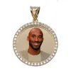 Hip Hop Photo bijoux 925 en argent Sterling or Vvs Moissanite Photo pendentif Ename 3d personnalisé glace sur mémoire pendentif Moissanite