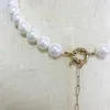 Freshwater Pearl Necklace Handmade Short Neck Jewelry Black Stone Pendant Banquet Wedding Women Add Glamour Clothes Accessories Ne223b