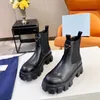 Designer Ankle Booties High Heels Boots Women Black White Pink Glossy Leather Monolith Boot Shoes 35-41