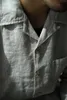 Men's Casual Shirts Linen Shirt Camp Collar Long Sleeves Regular Fit Aloha Beach Fashion Vintage Male Clothing