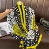 Bandanas Durag 180 90 cm classique foulard en soie femmes fondatrices bureau femmes grande mode imprimé plage bandeau rasage torsadé Bandana silencieux paréo 231007