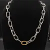 Chain Necklace Necklaces Jewlery Designer U-type for 46cm Women Luxury Stainless Steel Fashionable Hip Hop Punk