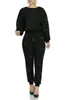 Women's Two Piece Pants Black Diamond-mounted Birthday Outfits For Women Set Club Woman Tshirts Pencil Tracksuit