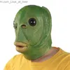 Party Maskers Volwassen Grappig Lelijke Groene Vis Hoofddeksels Latex Cosplay Party Halloween Alien Masker Party Horror Spoof Supplies Cosplay Kostuum Masker Q231007