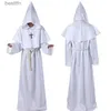 Theme Costume Halloween Cos Come Ancient Come Medieval Monk Clothing Monk Robe Wizard Clothing Priest ClothingL231007