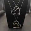 Collier coeur de luxe haute réglable femmes colliers Ys bijoux qualité concepteur pour 90 cm cadeau en gros mode gratuite expédition ESOA