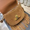 Abrasive leather with fringe All cow hide Crocodile print hobo designer crossbody bag bag luxury shoulder bags women crossbody bag glitter strap bag new black cel