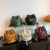 Kvällspåsar The Bucket Bag Designer Crossbody for Women Luxury Sling Axel Handväskor Kvinnlig PU -läder Small Bolsa