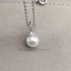 İnci Kolye Gümüş Kaplama Kolyeler Klasik Jewlery Hediye Mücevher için 18K Tasarımcı Altın Kadınlar Lüks U6QH