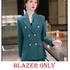 Women's Two Piece Pants Fashion Blazer Women Business Suits 2 Pant And Tops Sets Office Ladies Work Uniform OL Jackets