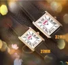 Square Roman Dial Wojskowy kwarc zegar Watch Women Men Serie