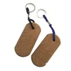 Keychains Lanyards Keychains Lanyards Creative Wood Keychain Cork DIY CAR BAG Decoration Pendant Key Chain Keyring Drop Delivery F DHHP0