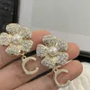 Designer boucle d'oreille charme Stud lettre C femmes cerceau boucle d'oreille bijoux de fête or Ohrringe femme cadeau CCity gland longue chaîne Orecchini 64