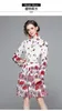 Casual Dresses Autumn Fashion Long Lantern Sleeve Floral Print Kne-Length Dress for Women 2023 Stylish