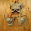 Party Masks Horror The Black Phone Mask Cosplay Scary The Grabber Evil Killer Latex Helmet Halloween Carnival Party Costume Props Q231009