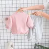 Conjuntos de ropa Primavera Otoño Moda Bebé Niña Ropa Niños Lindo Casual Camiseta Pantalones 2 Unids / set Traje deportivo para niños pequeños Chándales para niños 231007