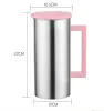 1,8 л кувшин для воды из нержавеющей стали, бутылка для холодной и горячей воды с ручкой, корейские чашки для сока, напитки, кофейная кружка, универсальная