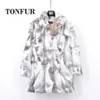 Women's Fur Faux Fur New Arrival Standard Collar Vintage Customize Real Whole Rabbit Fur Coat For Women Fe M-5XL Mandarin Collar Jacket WSR257L231007