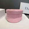 Береты Бренд-дизайнер Розовая шапка sboy Женская 3D Graphic Vision 231006