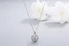 Chaines Han Hao S925 Sterling Silver Chic Amazon vendant un pendentif à fleurs en spirale